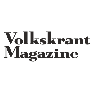 Zwart logo van Volkskrant magazine