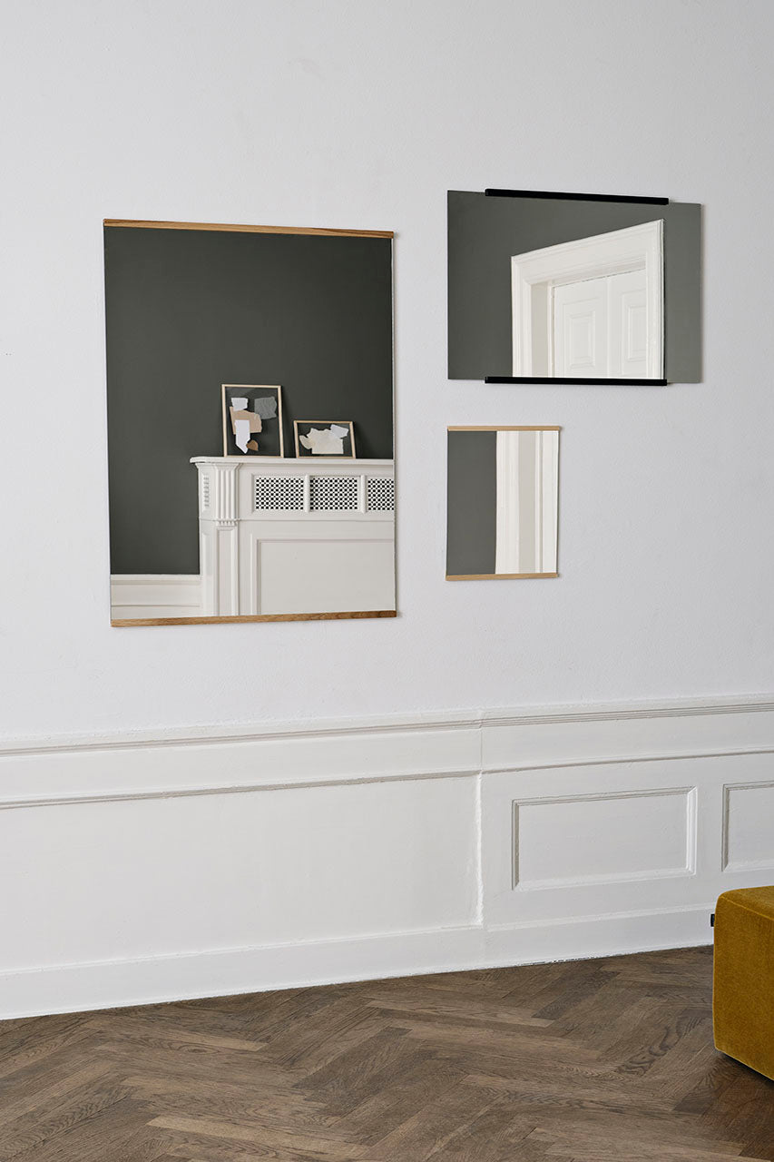 Moebe rectangular wall mirrors aan muur