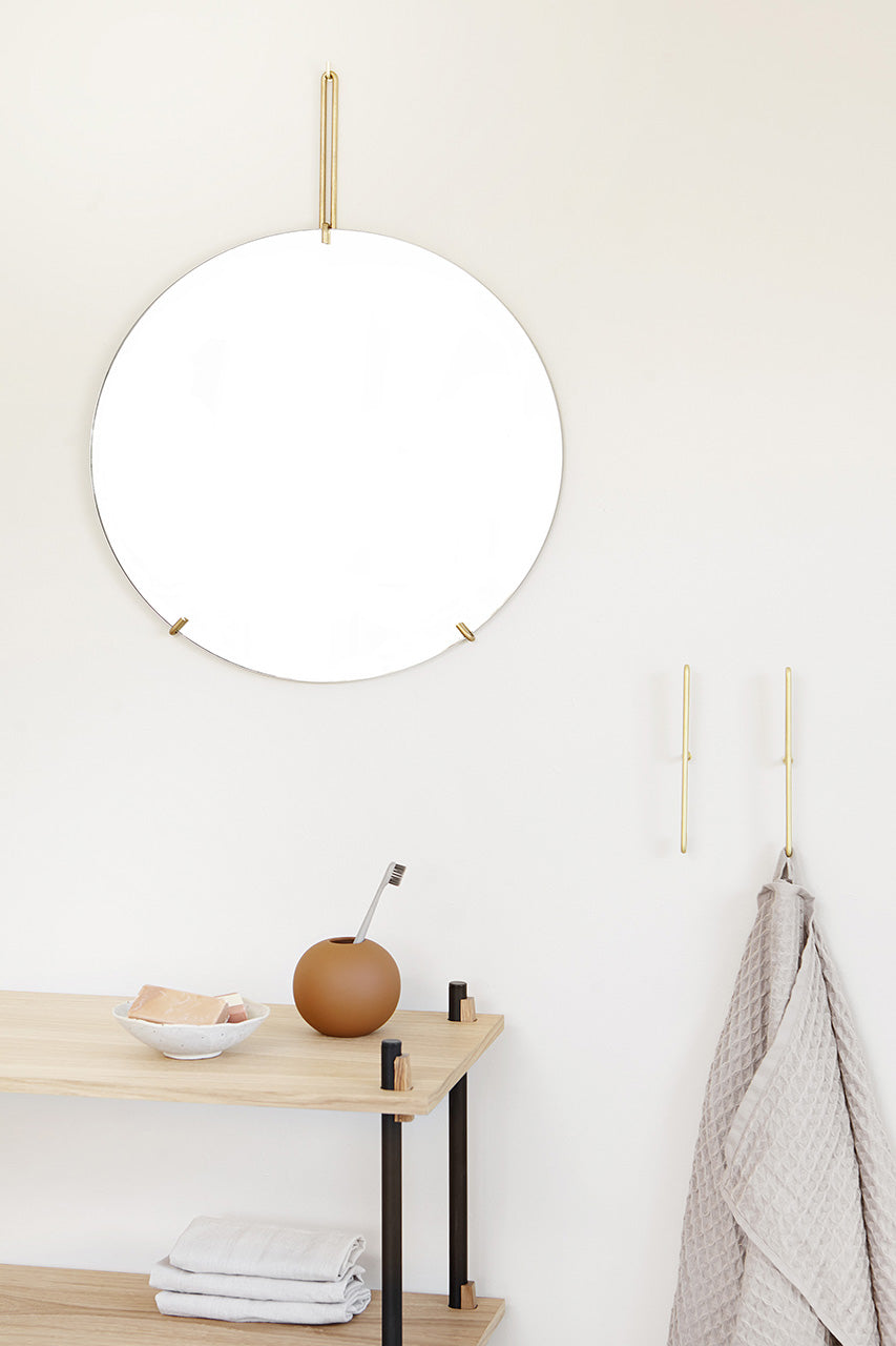 Moebe wall mirror round boven kast