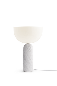 New Works Kizu grote tafellamp wit marmer